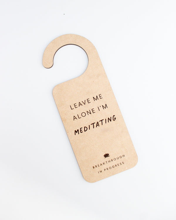 Meditating Door-Hanger