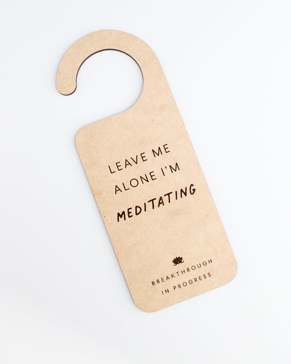 Meditating Door-Hanger